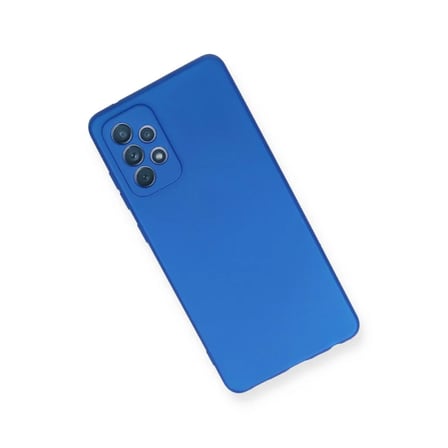 Samsung Uyumlu Galaxy A72 Kılıf First Silikon - Mavi