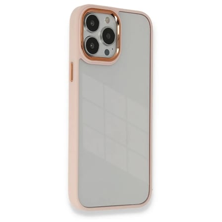 Apple Uyumlu İphone 14 Pro Max Kılıf Dora Kapak - Pudra