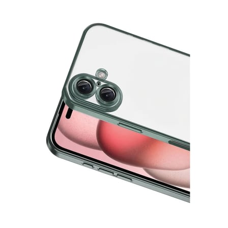 Apple Uyumlu İphone 17 Razer Lensli Silikon - Yeşil