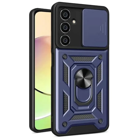 Samsung Uyumlu Galaxy S24 Fe Pars Lens Yüzüklü Silikon - Lacivert