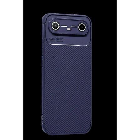 Tecno Spark Slim 5G Auto Focus Karbon Kapak - Lacivert