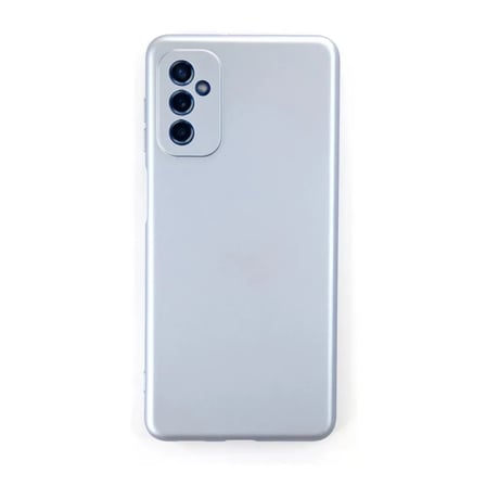 Samsung Galaxy M52 5g Kılıf Nano İçi Kadife Silikon - Sky Blue