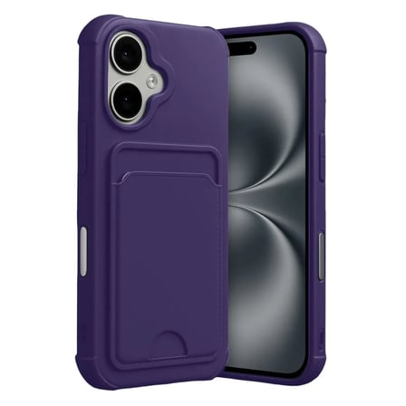 Apple İphone 17 Kelvin Kartvizitli Silikon - Derin Mor