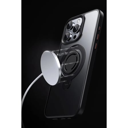 Joko Apple Uyumlu İphone 16 Pro Avatar 360 Dönen Magsafe Kapak - Titan Gri