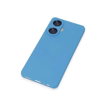 Realme C55 Kılıf Nano İçi Kadife Silikon - Mavi