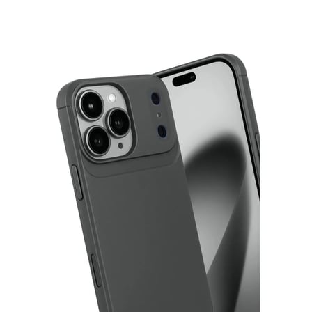 Apple İ̇Phone 17 Pro Auto Focus Karbon Kapak - Gri