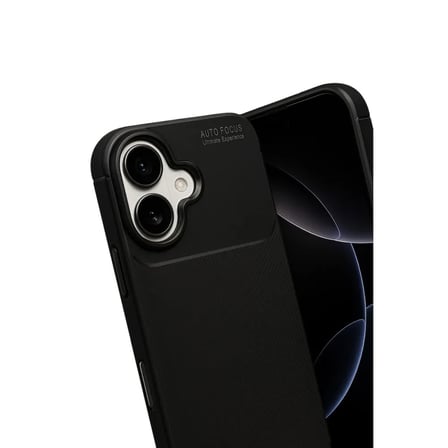 Apple İ̇Phone 17 Auto Focus Karbon Kapak - Siyah