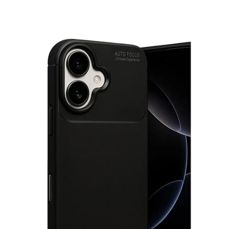 Apple İ̇Phone 17 Auto Focus Karbon Kapak - Siyah