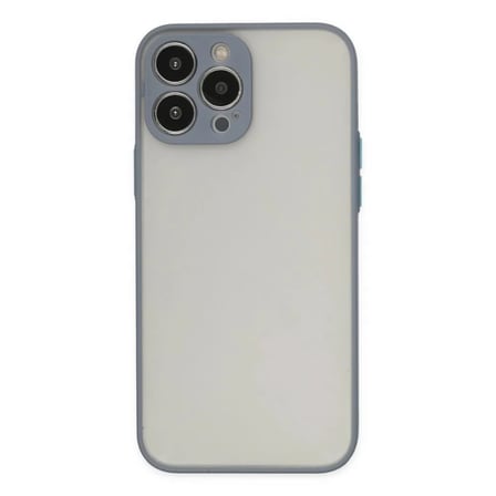 Apple Uyumlu İphone 15 Pro Kılıf Montreal Silikon Kapak - Gri