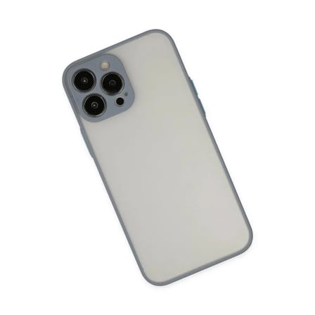Apple Uyumlu İphone 15 Pro Kılıf Montreal Silikon Kapak - Gri