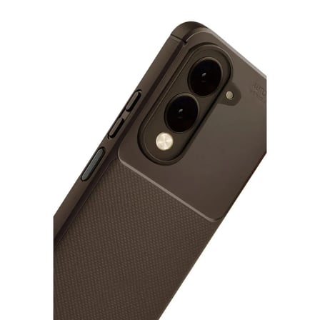 Vivo Y29S Auto Focus Karbon Kapak - Kahverengi