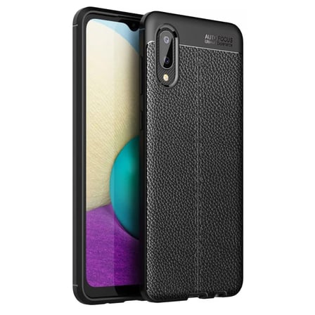 Samsung Uyumlu Galaxy A02 Kılıf Auto Focus Kapak - Siyah
