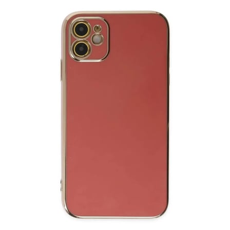 Apple Uyumlu İphone 12 Kılıf Volet Silikon - Kırmızı