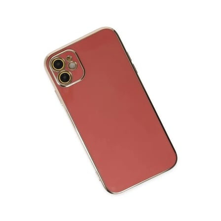 Apple Uyumlu İphone 12 Kılıf Volet Silikon - Kırmızı