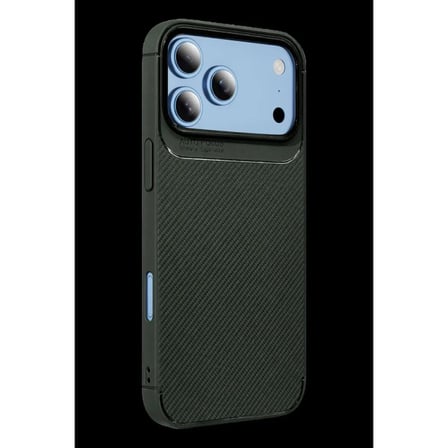 Newface Apple İ̇Phone 18 Pro Max Auto Focus Karbon Kapak - Yeşil