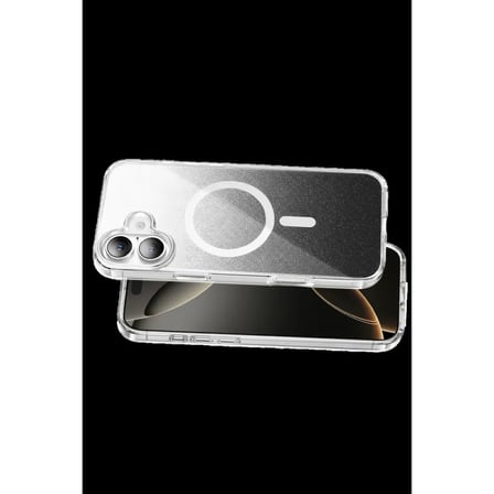 Onegif Apple Uyumlu İphone 16 Sora Simli Magsafe Kapak - Siyah