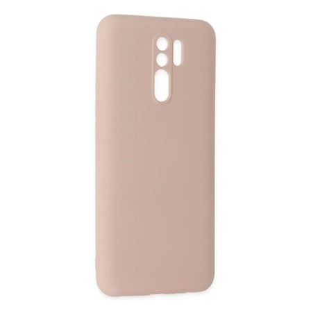 Xiaomi Uyumlu Redmi 9 Kılıf Nano İçi Kadife Silikon - Pudra