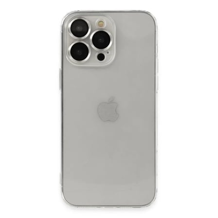 Apple Uyumlu İphone 13 Pro Max Kılıf Luko Lens Silikon - Gümüş