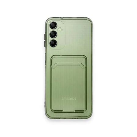 Samsung Galaxy A55 5g Kılıf Kart Şeffaf Silikon - Şeffaf