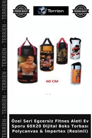 Özel Seri Egzersiz Fitnes Aleti Ev Sporu 60X20 Dijital Boks Torbası Polycanvas & İmpertex (Resimli)