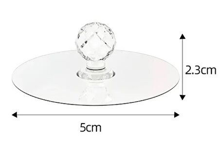 Çok Amaçlı Yapışkan Kristal Tutacak Kulp 4 Adet