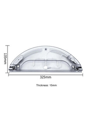 Xiaomi Vacuum Mop 2C XMSTJQR2C Uyumlu Robot Süpürge Mop Tankı + 1 Adet Mop Bezi Hediye
