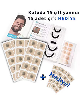  Kargo Bedava promotion Plus'a %5 Ek İndirim   Mıknatıslı Burun Bandı Seti Horlama Önleyici 15 +15 adet çift mıknatıslı bant Hediye - 1 Mıknatıslı Burun Bandı Seti Horlama Önleyici 15 +15 adet çift mıknatıslı bant Hediye - 2 Mıknatıslı Burun
