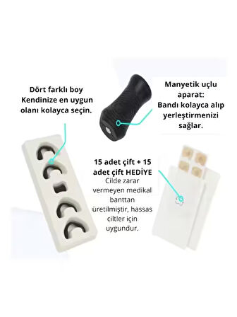  Kargo Bedava promotion Plus'a %5 Ek İndirim   Mıknatıslı Burun Bandı Seti Horlama Önleyici 15 +15 adet çift mıknatıslı bant Hediye - 1 Mıknatıslı Burun Bandı Seti Horlama Önleyici 15 +15 adet çift mıknatıslı bant Hediye - 2 Mıknatıslı Burun