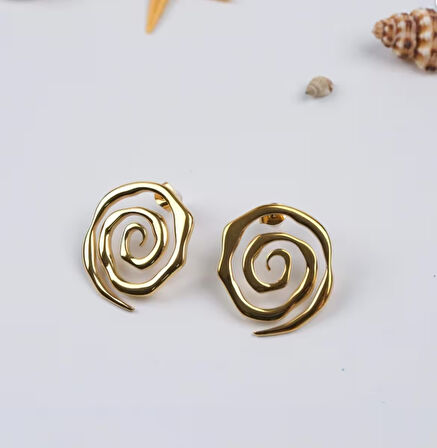 VividCharm Çelik Sarmal Küpe