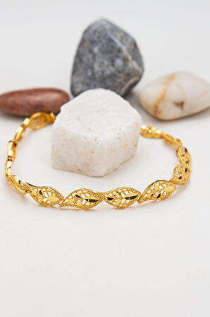 22 Ayar Defne Kadın Altın Bileklik XQBL462