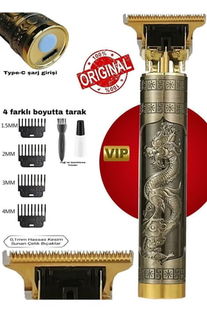 Kıl Alma Ev Tipi Sakalı Düzeltme Dragon Çelik Kasa Profesyonel Saç Sakal Ense Çizim Tıraş Makinesi