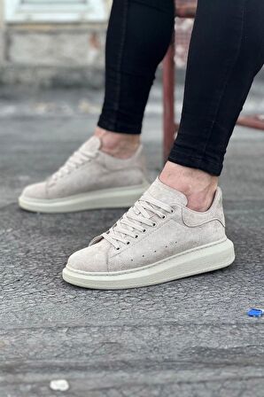 Xramburada 096 Bej Süet Günlük Erkek Casual Ayakkabı