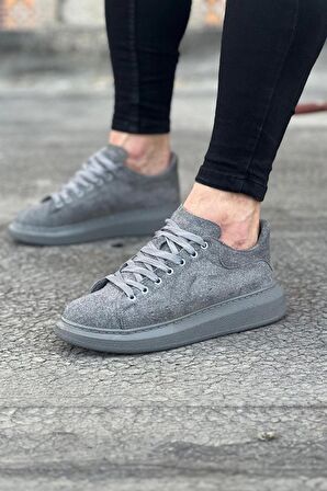 Xramburada 096 Gri Süet Günlük Erkek Casual Ayakkabı