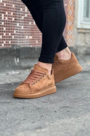 Xramburada 096 Taba Süet Günlük Erkek Casual Ayakkabı