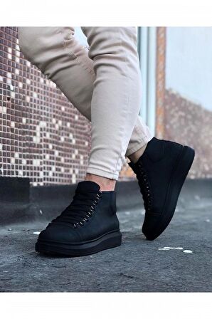 Xramburada 032 Kömür Bağcıklı Sneakers Yarım Bilek Bot