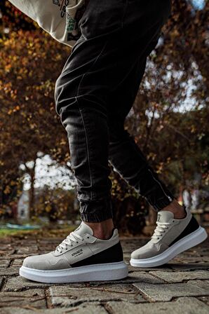 Xramburada Yüksek Taban Günlük Süet Ayakkabı 040 Taş