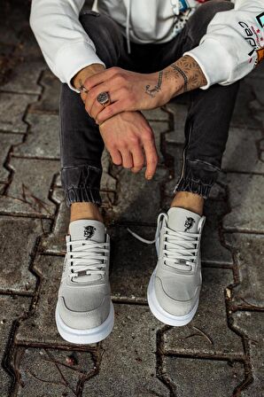 Xramburada Yüksek Taban Günlük Süet Ayakkabı 040 Taş