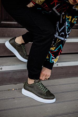 Xramburada Yüksek Taban Günlük Ayakkabı 044 Haki