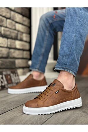 Xramburada  Kalın Tırtık Yüksek Taban Taba Bağcıklı Spor Erkek Ayakkabı
