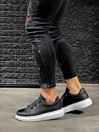 Xramburada Sneakers Ayakkabı 888 Siyah (Beyaz Taban)