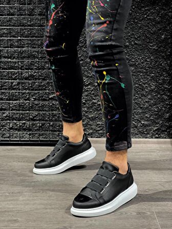 Xramburada Sneakers Ayakkabı 888 Siyah (Beyaz Taban)