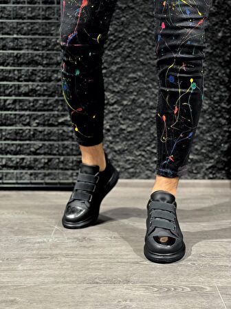 Xramburada Sneakers Ayakkabı 888 Siyah (Siyah Taban)