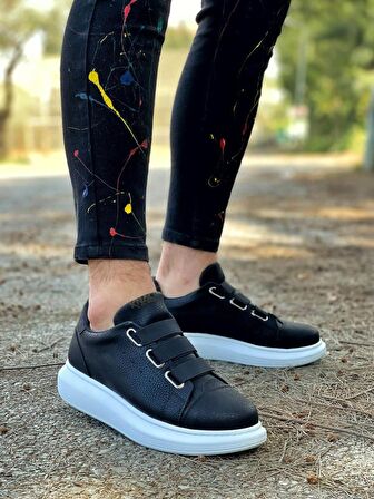 Xramburada Sneakers Ayakkabı 889 Siyah (Beyaz Taban)