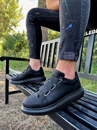 Xramburada Sneakers Ayakkabı 889 Siyah (Siyah Taban)