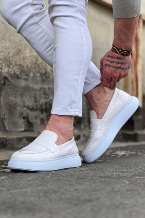 Xramburada 161 Beyaz Rugan Erkek Casual Ayakkabı