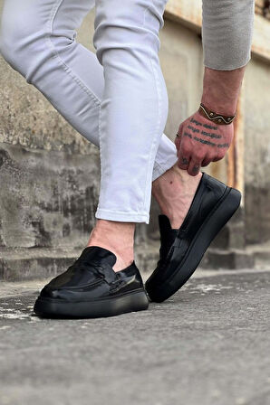 Xramburada 161 Kömür Rugan Erkek Casual Ayakkabı