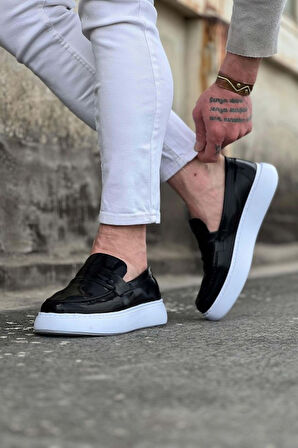 Xramburada 161 Siyah Rugan Erkek Casual Ayakkabı