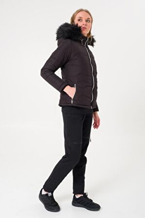 Barbora Günlük Kürklü Şişme Kadın Mont 807se