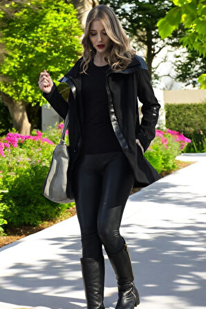 Kışlık Kaşmir Yaka Kaşe Kadın Kaban