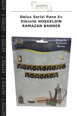 Delux Serisi Pano Ev Etkinlik HOŞGELDİN RAMAZAN BANNER